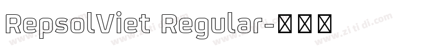 RepsolViet Regular字体转换 RepsolViet Regular字体转换